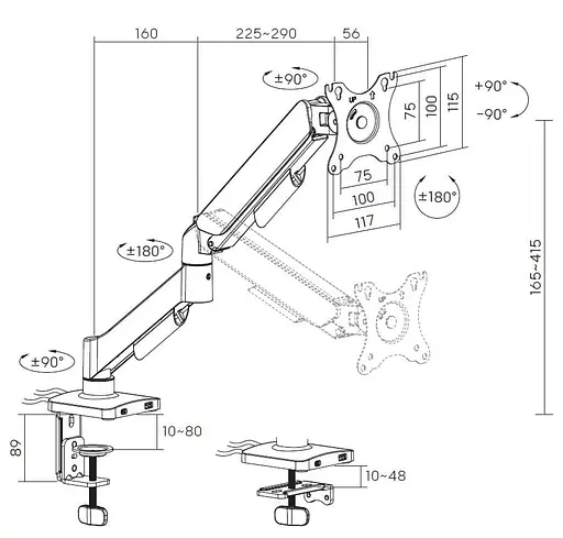 Кронштейн OfficePro MA431B MA431B - фото 5