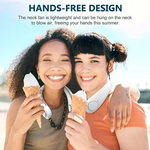 Шейный вентилятор Timiyou 3 скорости 15 часов работы - фото 3