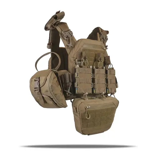 Плитоноска Kiborg GU gen.2 + 8 подсумков Coyote (1000-k66001) - фото 3