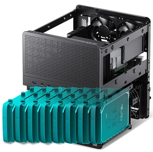 Корпус Jonsbo N3 Black (N3 Black) Без БП - фото 10