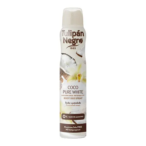 Дезодорант спрей Ніжний кокос Pure White Coconut Body Deo Spray Tulipan Negro 200 мл - фото 1