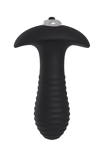 Анальна пробка з вібрацією Dream Toys Spiral Plug 9 см (чорний)