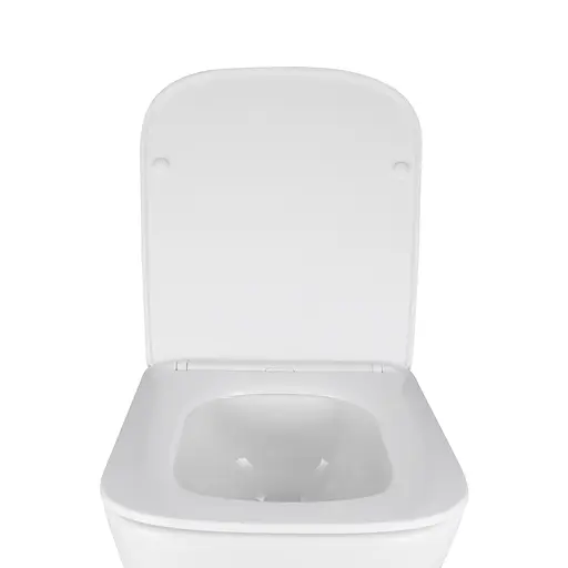 Унитаз подвесной Qtap Crow безободковый с сиденьем Soft-close QT05335171W, Белый - фото 7