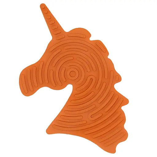 Детская развивающая доска для сенсорной активности "Единорог" GS0108 двусторонняя Оранжевый