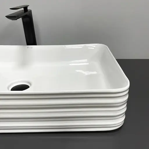 Умивальник VBI Volturino білий накладний VBI-012619, Білий - фото 2