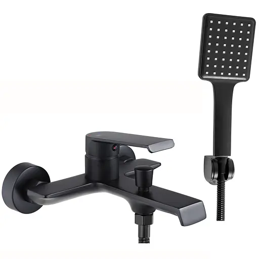 Змішувач для ванни Rea Hass настінний black REA-B9967 Черный маовый - фото 1