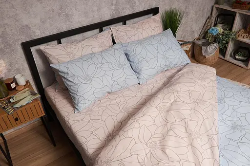 Комплект постельного белья Moon&Star Бязь Gold Люкс Lily King Size 220x240 наволочки 4х50х70 - фото 6