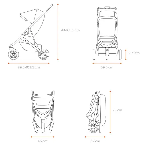 Коляска основа Thule Spring Stroller Aluminium (TH 11300100) - фото 7