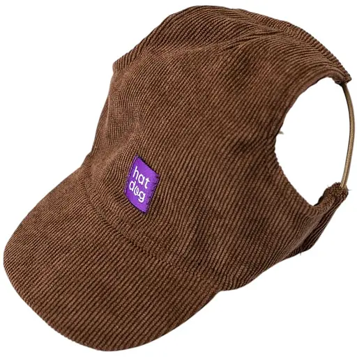 Кепка Hat-Dog 5/XL вельвет шоколад з регульованою затяжкою 372 - фото 1