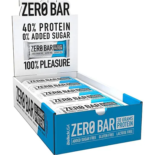 Батончики BiotechUSA Zero Bar Chocolate-Coconut (20 шт. x 50 г)