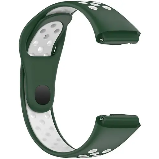 Ремешок DK для Xiaomi Redmi Watch 3 Active / 3 Lite Silicone Sport Band Nike (green / white) - фото 2
