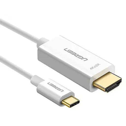 Переходник USB 2.0 Type-C --> HDMI Cable Male to Male ABS Case 1.5m UGREEN MM121 Белый
