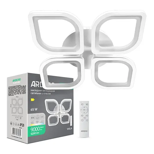 Світлодіодний накладний світильник Ardero AL6554ARD VIOLA 65Вт білий - фото 1