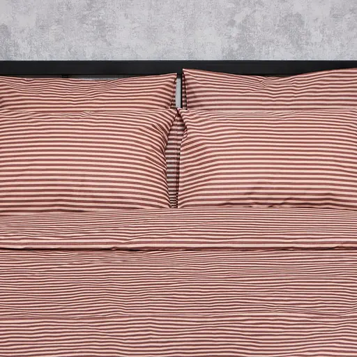 Комплект постельного белья Moon&Star Бязь Gold Люкс Autumn Stripes Евро 200х220 наволочки 4х70х70 - фото 3