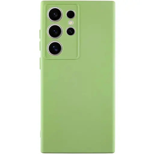 Чехол Lakshmi Silicone Cover Full Camera (A) для Samsung Galaxy S24 Ultra Зеленый / Pistachio