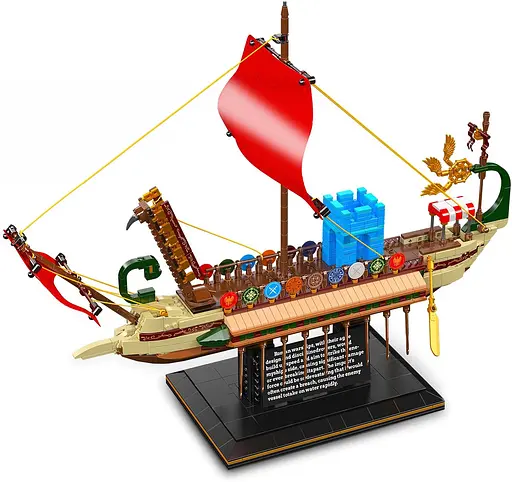 Конструктор корабель MOULD KING римська галера  Roman Imperium Warship 1466 деталей - фото 1