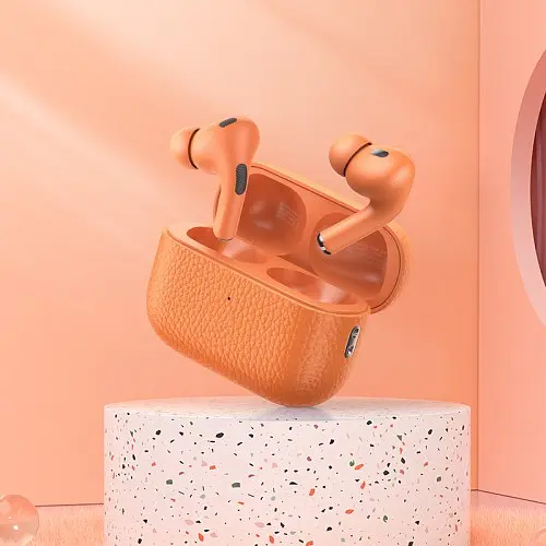 Наушники беспроводные Hoco EQ9 Duke true wireless BT5.3/7hours оранжевые - фото 2