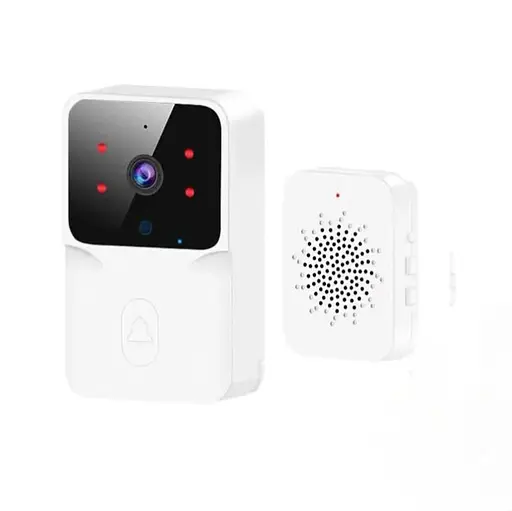 Звонок дверной умный с видеодомофоном и Wi-Fi камерой Белый