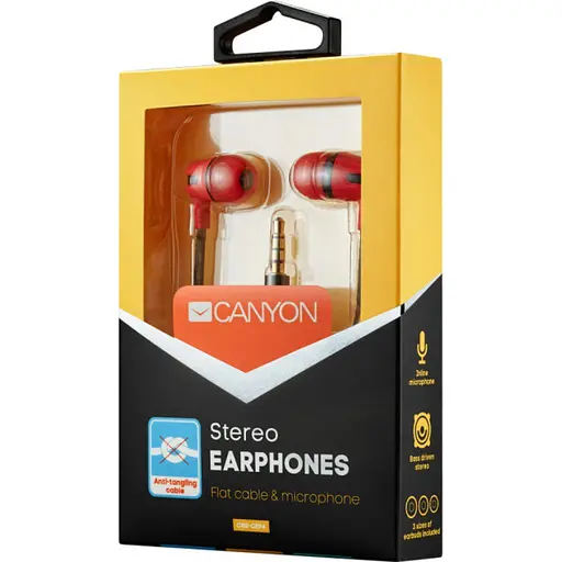 Навушники Canyon CNS-CEP4R Red (CNS-CEP4R) - фото 3