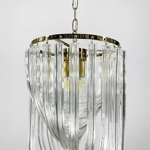 Підвісний світильник Flow Light у золотому каркасі Line.F Діаметр 30см - фото 9