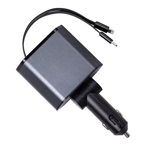 Автомобільний зарядний пристрій з висувним кабелем Shenzhen HP-C1 - фото 3