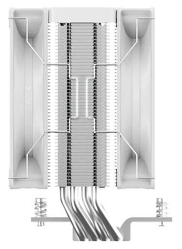 Кулер для процесора OCYPUS DELTA A40 ELITE WH DUAL FAN (DELTA-A40-WH2NNWN00X-GL) - фото 4