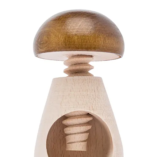 Винтовой деревянный орехокол «Гриб» с коричневой шапкой, Woodly 85953 - фото 6