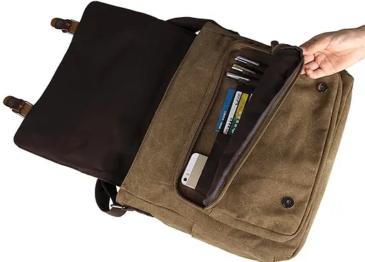 Чоловіча сумка Vintage 38х33х13 см sum0012397 - фото 7