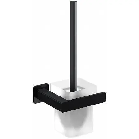 Йоржик для унітазу Omnires Nelson black mat NL80620BL, Чорний матовий - фото 1