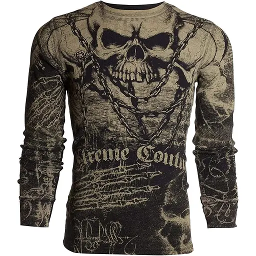 Футболка з довгим рукавом Xtreme Couture Affliction Men's Long Sleeve T-Shirt KILLER Crewneck 3XL