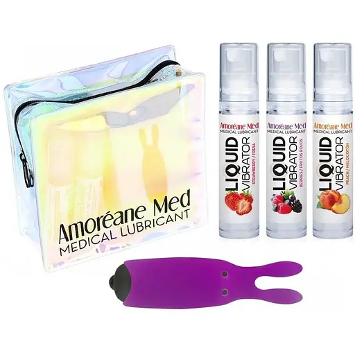 Набор из 3-х вкусов стимулирующего лубриканта Adrien Lastic Amoreane Med (3х10мл) - фото 2