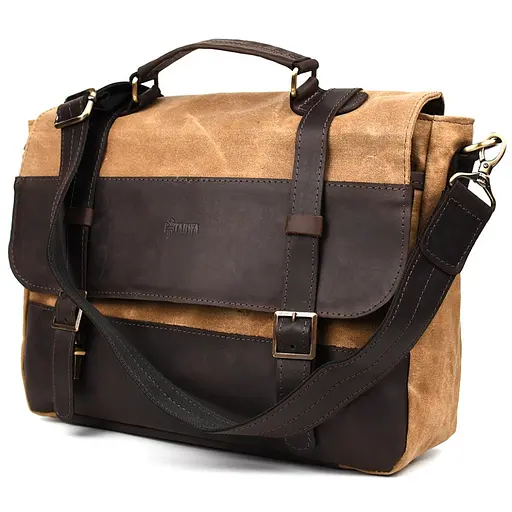 Шкіряна чоловіча сумка TARWA 36х27х10 см nsa0001326 - фото 1