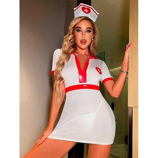 Рольовий наряд медсестри 'Небесний ангел' S/M Білий K000805 - фото 4