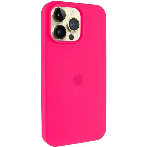 Чехол Epik Silicone Case AA Logo with MagSafe для Apple iPhone 15 Pro 6.1 Розовый/Barbie pink