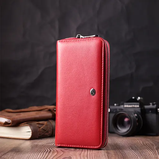 Кожаный женский кошелек ST Leather 20х10х2 см acs0028487 - фото 6