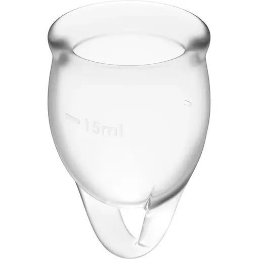 Набор менструальных чаш Satisfyer Feel Confident (Transparent) - фото 3