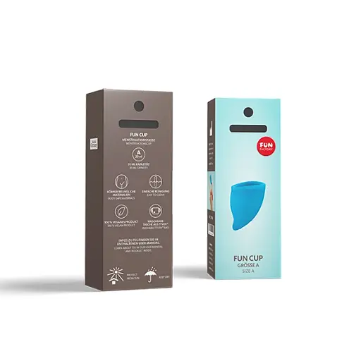 Менструальна чаша Fun Factory Fun Cup Menstrual Cup 20 мл блакитна - фото 3