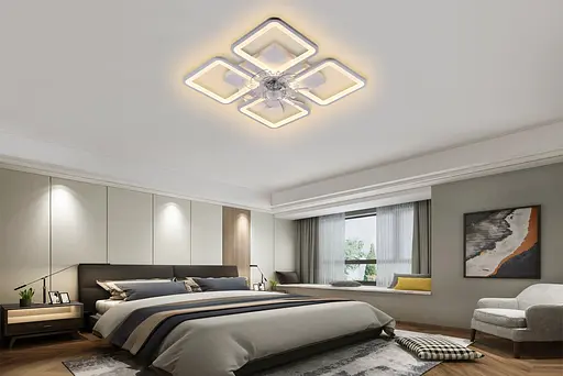 Потолочный светильник-вентилятор YZD5007-Fan (Белый) - фото 2