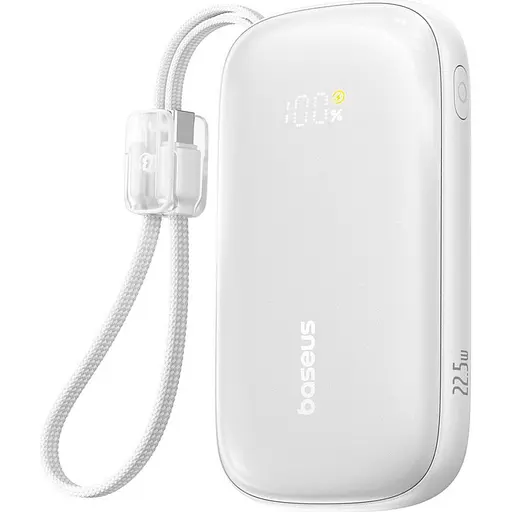 Зовнішній акумулятор Baseus EnerFill Qpow 3 Ultra 10000mAh 22.5W White (E0027L01) [152258] - фото 2