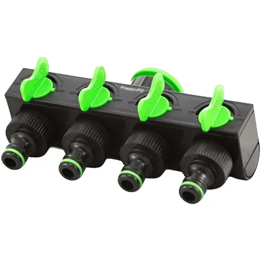 Кран кульовий Presto-PS на 4 виходи (4006) - фото 1