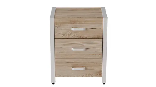 Тумба универсальная Ferrum-decor Вивьен 3 50x41x40 белый ДСП Дуб Сан-Марино 16мм (FRD-104192) - фото 7