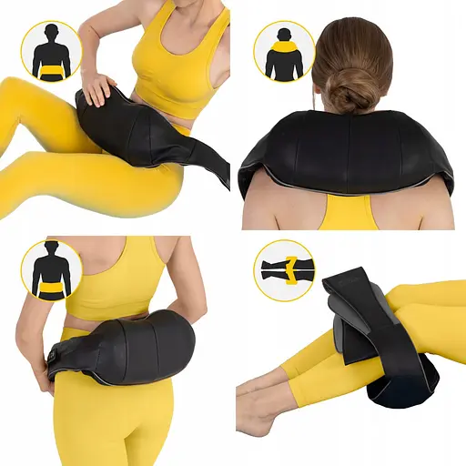 Накидка-масажер 4FIZJO Shiatsu Pro+ для шиї та спини 4FJ0564 Black/Grey (P-5907739319067) - фото 3