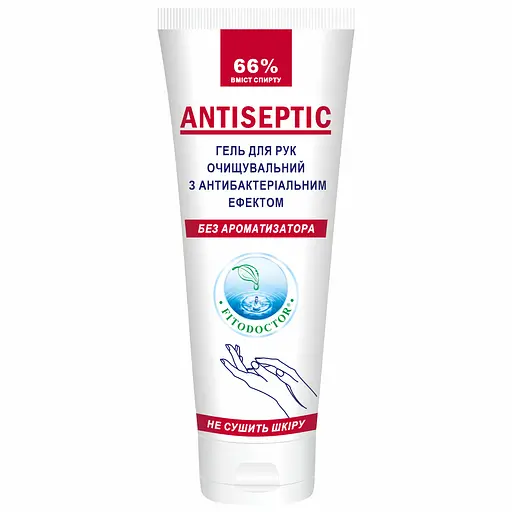 Гель для рук Fitodoctor очищувальний з антибактеріальним ефектом 65 мл