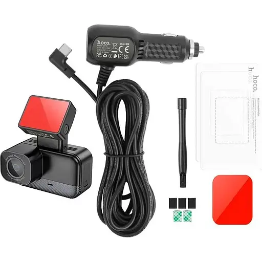 Автомобильный видеорегистратор Hoco DV10 Mini Screen Dashcam Black (6942007638630) [140703] - фото 8