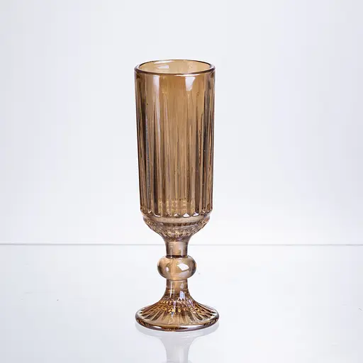 Набор бокалов для шампанского 6 штук по 160 мл янтарный HP-19-244 прозрачный бокал для игристого вина Yiwu HP-19-244 - фото 3