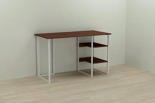 Компьютерный стол Ferrum-decor Кевин 75x120x60 белый ДСП Венге 16мм (FRD-105865)