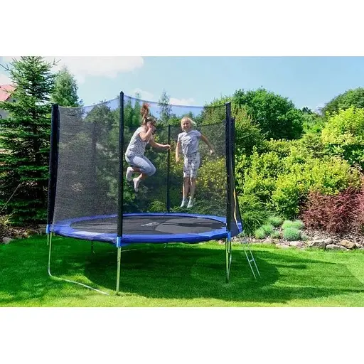 Батут садовий Fun Fit спортивний 10 (304-312 cm) 312 см з подушкою зі сходами - фото 7