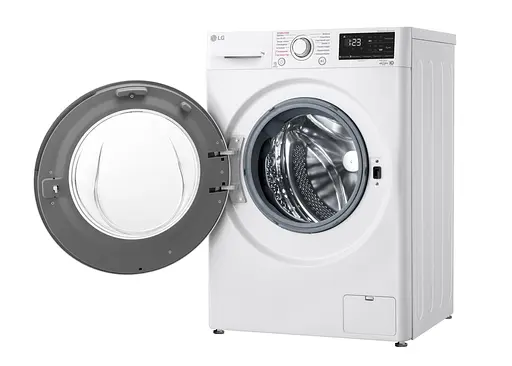 Стиральная машина LG фронтальная 7 кг 1200 A+++ 48 см дисплей пара инвертор белый - фото 4