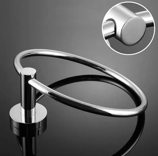 Тримач для рушника кільце Rea Mist 5 хром REA-80027 Хром - фото 6