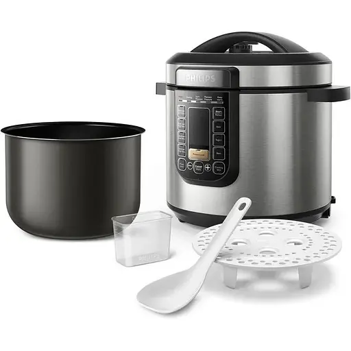 Мультиварка-скороварка Hisense HMC6SBK Stainless steel UA - фото 2